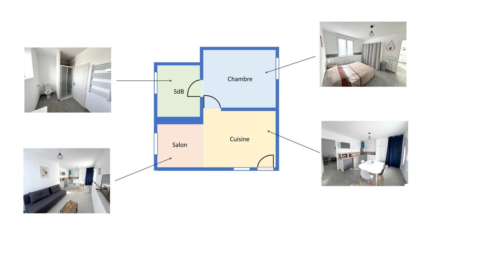 178B - Appartement T2 Tout Confort - Wifi Netflix Le Gond-Pontouvre Kültér fotó